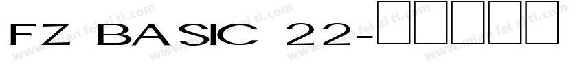FZ BASIC 22字体转换